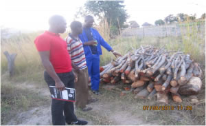 Firewood vendors fined by EMA officers in Diza village, ward 5 Firewood vendors fined by EMA officers in Diza village, ward 5